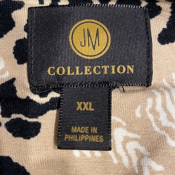 P womens JM Collection casual stretch 3/4 sleeve plus size top XXL. - Picture 3 of 4